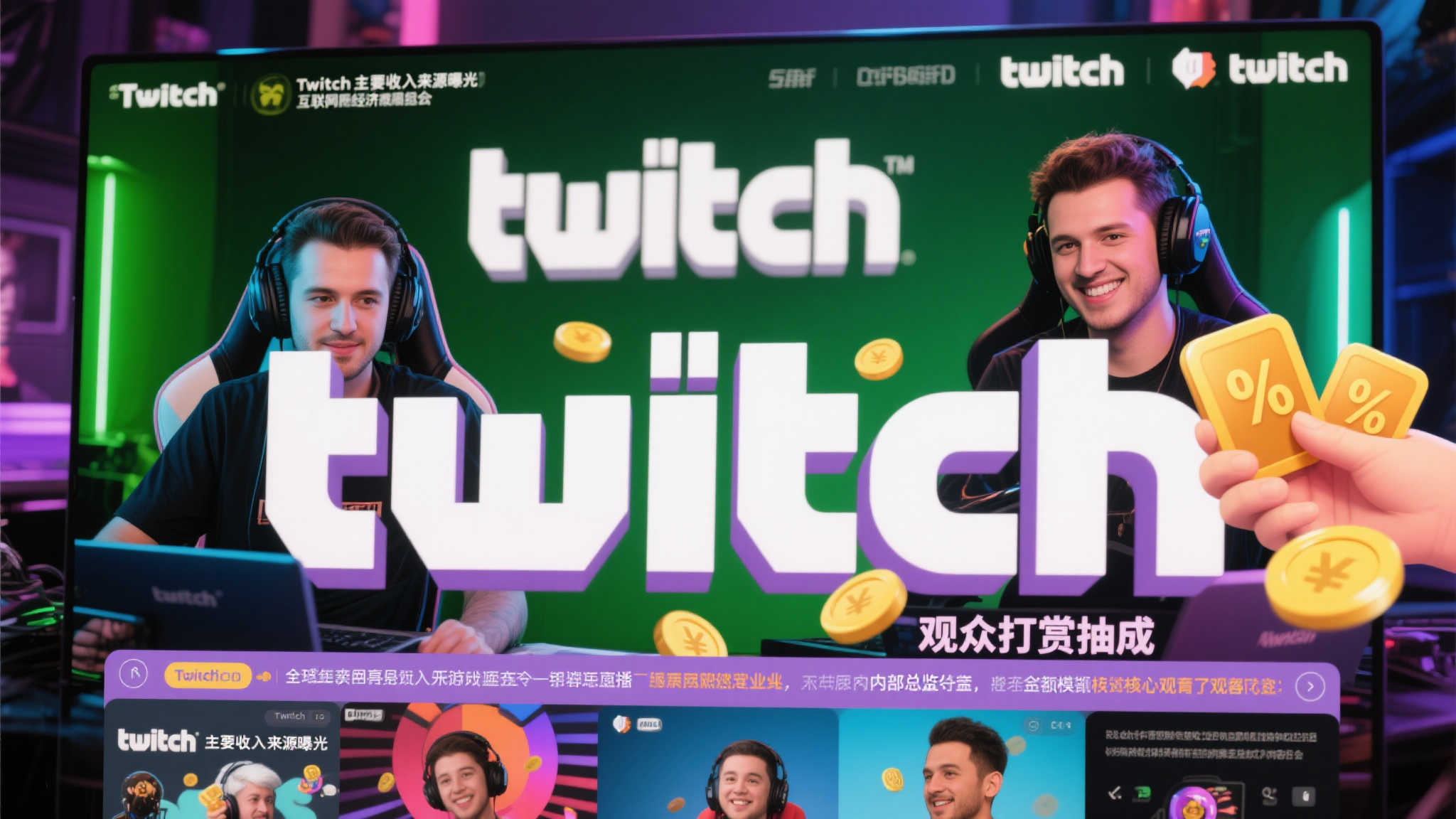Twitch高层揭秘:观众打赏成直播平台主要收入来源! Twitch高层揭秘:观众打赏成直播平台主要收入来源!