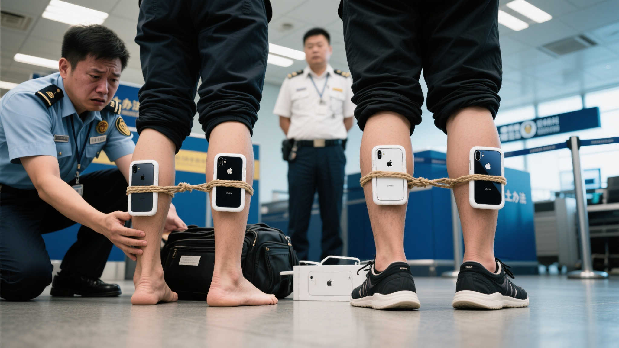 海关人员查获两人利用8部iPhone非法入境的小伎俩 海关人员查获两人利用8部iPhone非法入境的小伎俩